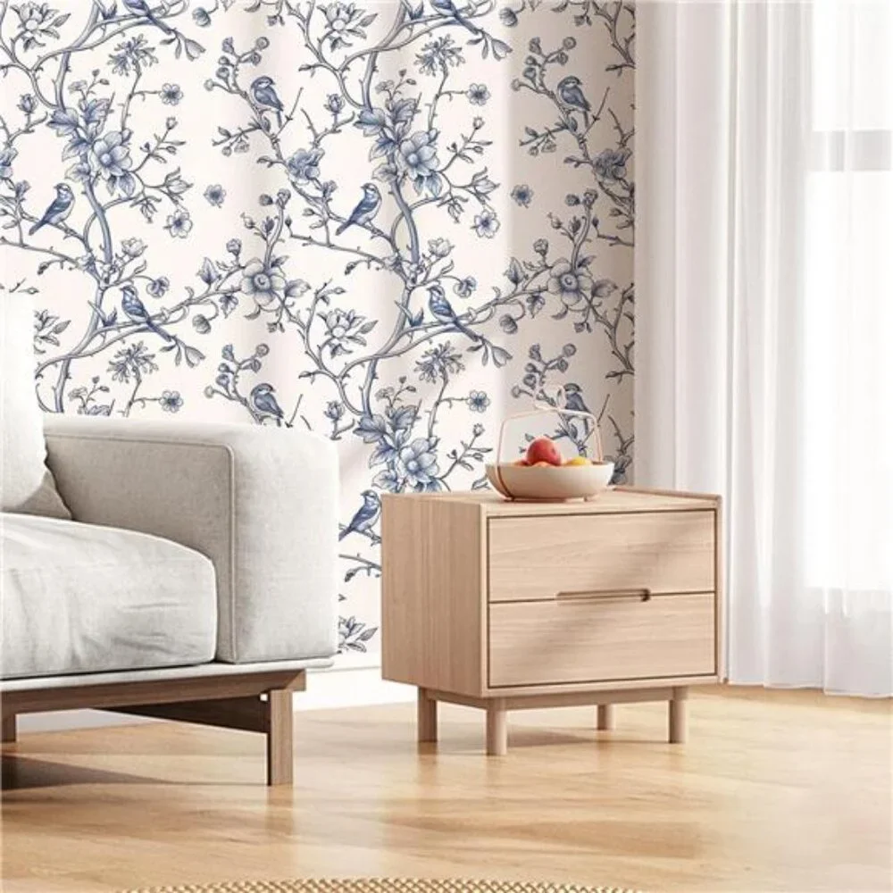 Bird Peel and Stick Wallpaper Self Adhesive Vinyl Wall Paper